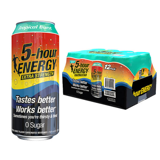 Tropical Burst Flavor Extra Strength 5-hour ENERGY Drink 12-pack