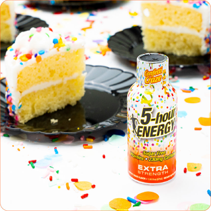 5-Hour mixes buttery cake, vanilla frosting and sprinkles in its latest limited flavor