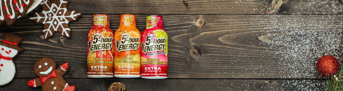 5-hour ENERGY® Unwraps Three Limited-Time Holiday Flavors:  Pumpkin Spice, Cranberry Lime and Gingerbread Snap