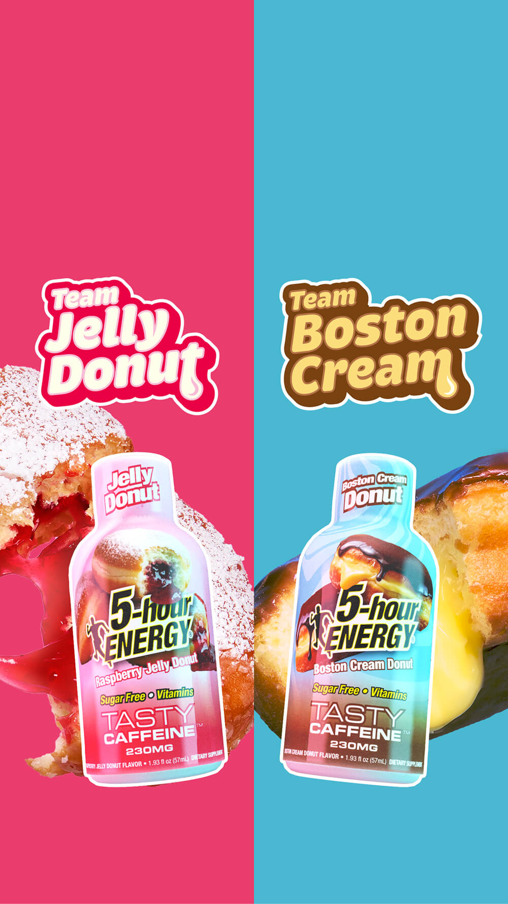 5-hour ENERGY® Just Released New Boston Cream And Jelly Donut Flavors!