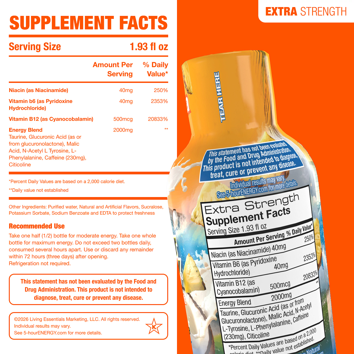 Tidal Twist Extra Strength 5-hour ENERGY Shots