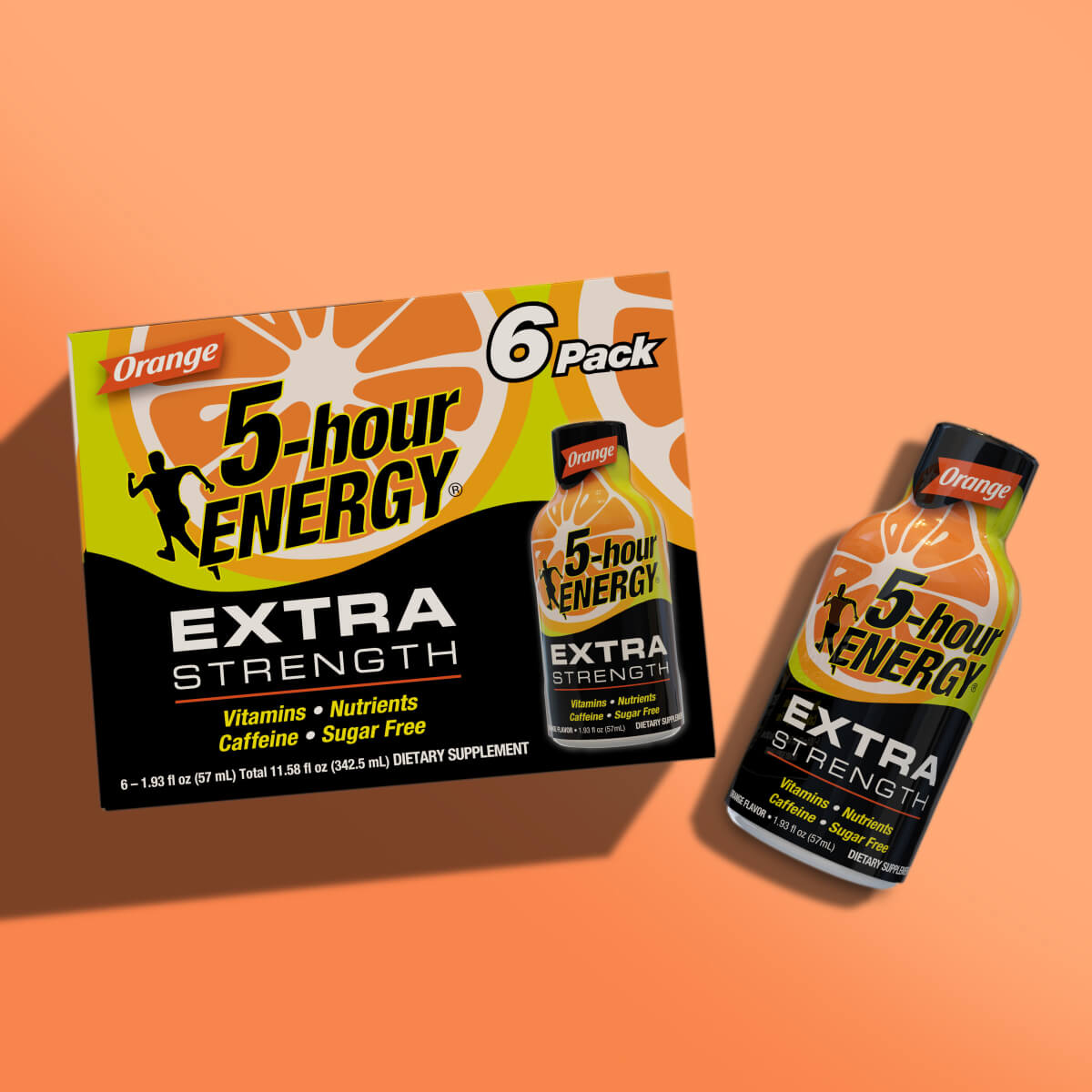 Orange Flavor Extra Strength 5-hour ENERGY Shots