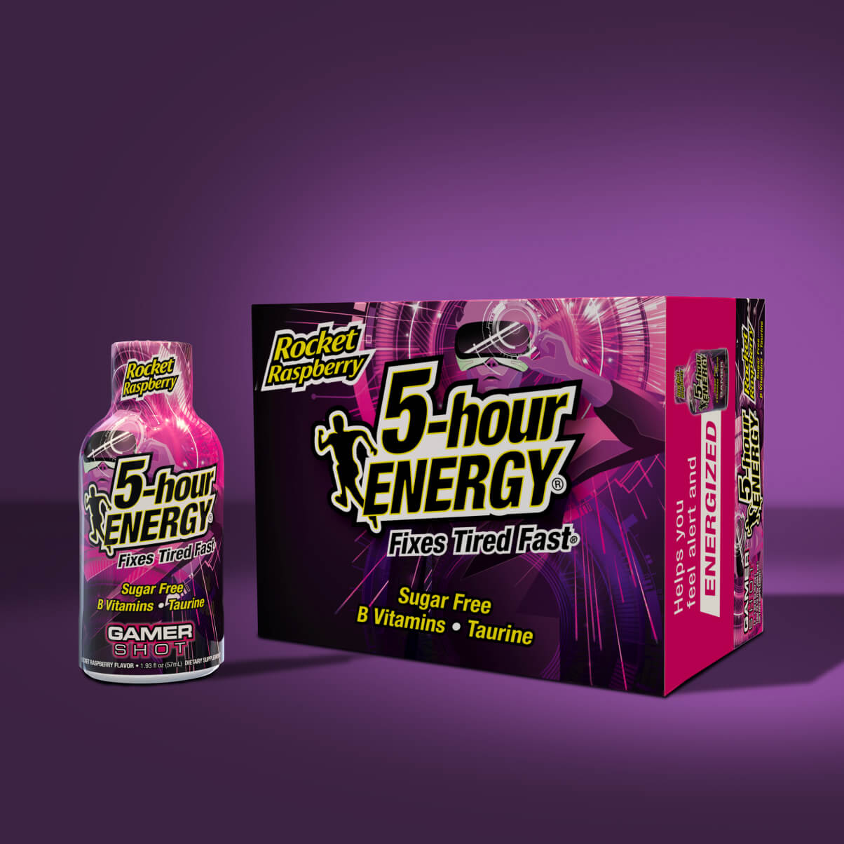 Rocket Raspberry Extra Strength 5-hour ENERGY Shots