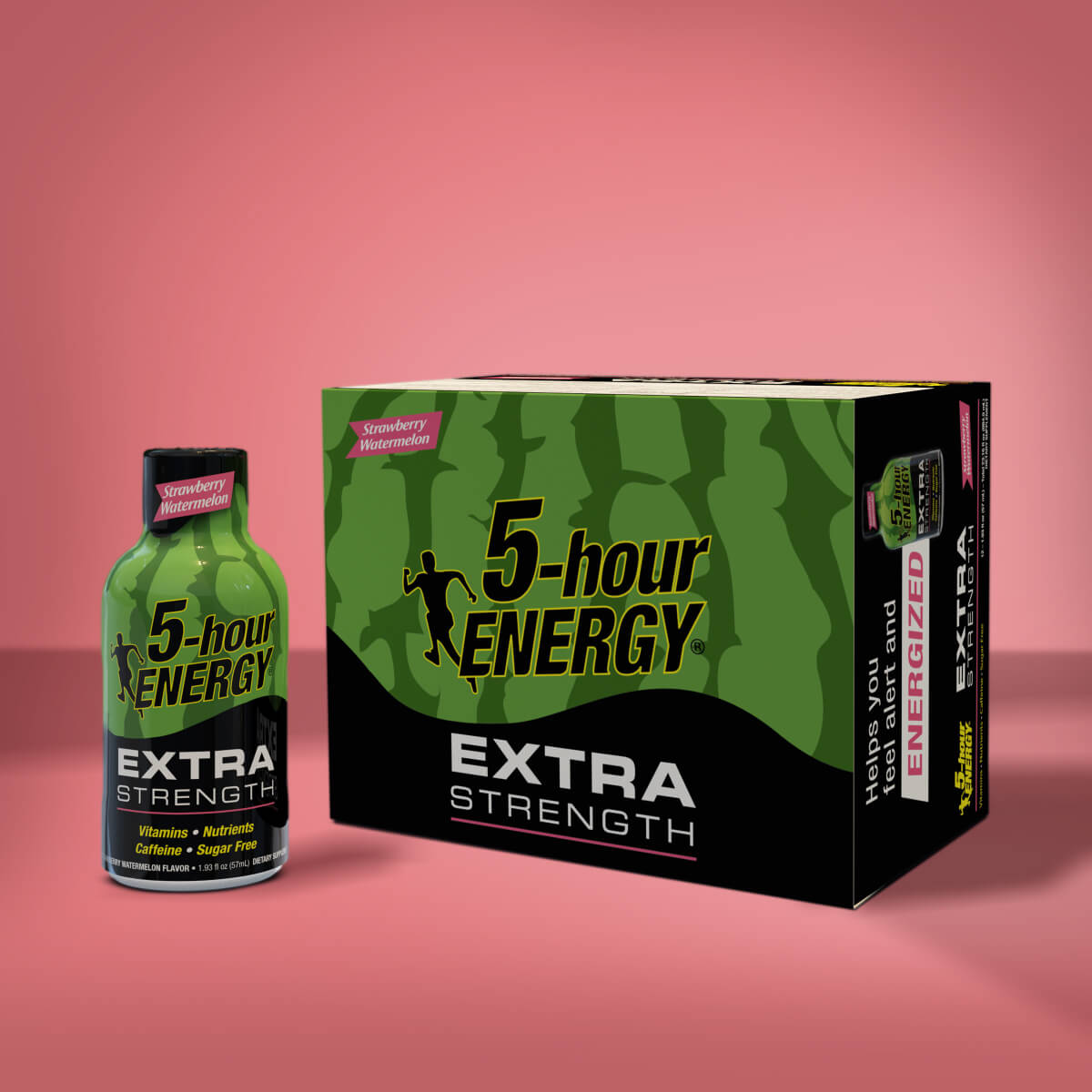 Strawberry Watermelon Flavor Extra Strength 5-hour ENERGY Shots