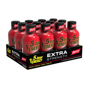12 pack of extra strength 5 hour energy - berry