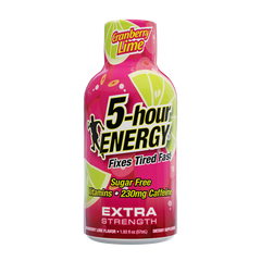 Cranberry Lime Flavor Regular Strength 5-hour ENERGY Shots