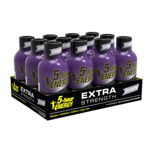 12 pack of extra strength 5 hour energy - Grape