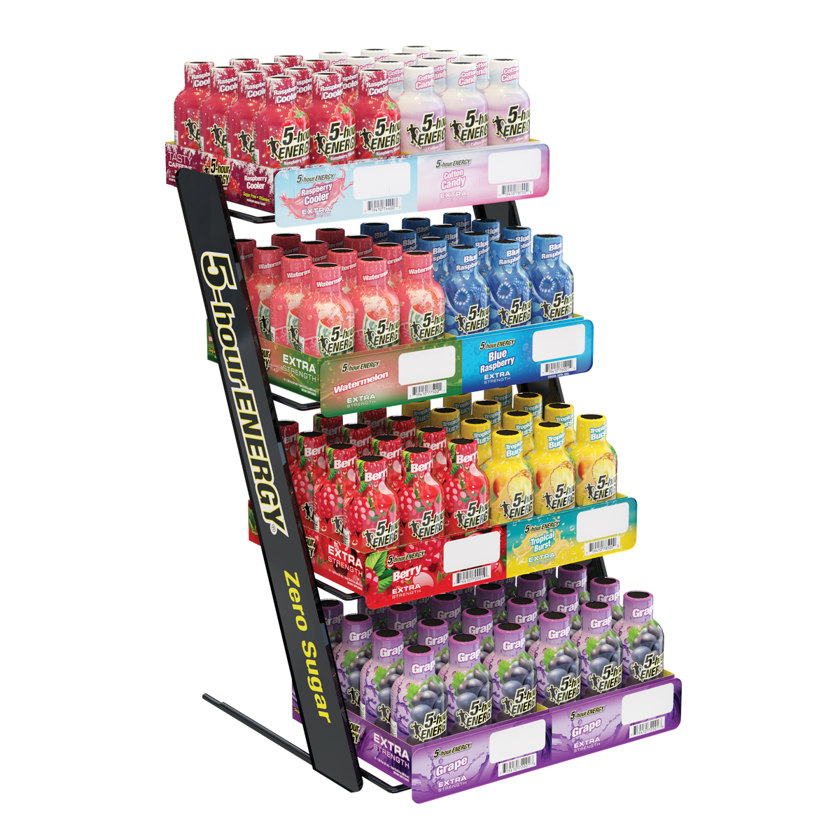 5-hour ENERGY® 8-Box 4 Tier Mixed Rack