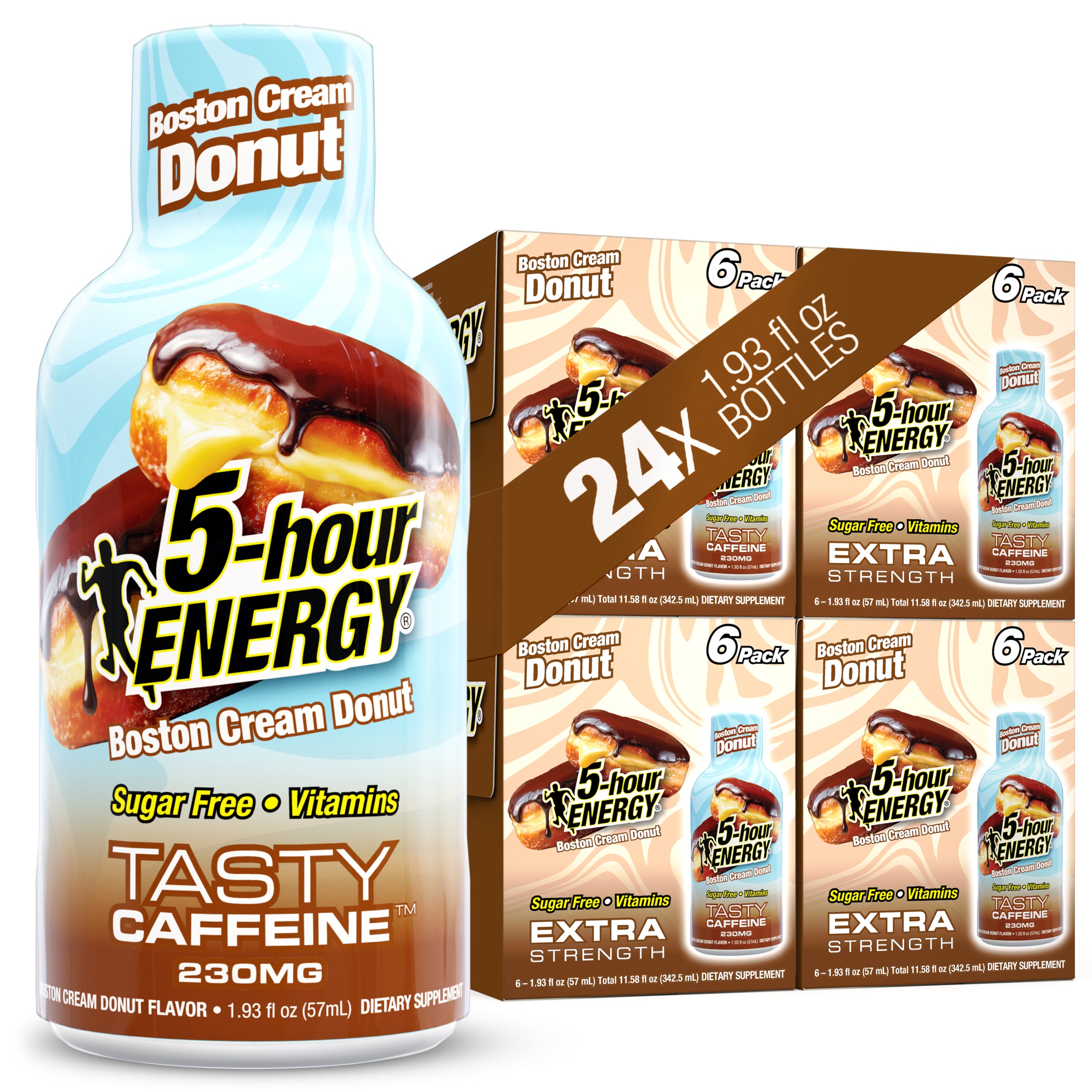 5-hour ENERGY Extra Strength Shots, Boston Cream Donut Flavor, 1.93 Fl Oz, 12 Pack