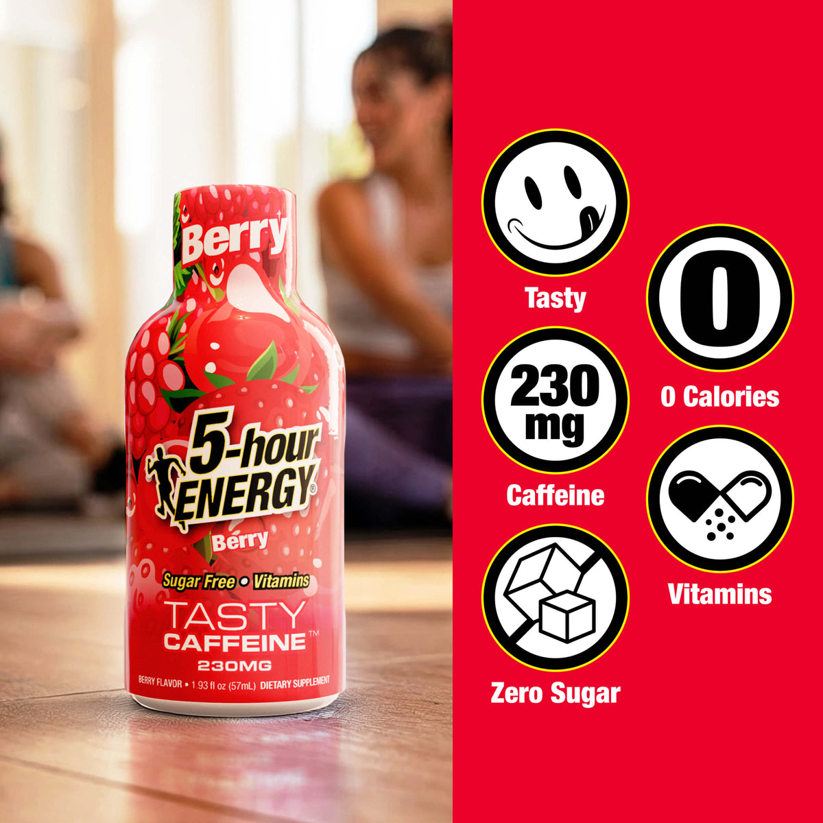24 Pack 5-hour ENERGY Extra Strength Shots, Berry Flavor Flavor, 1.93 Fl Oz