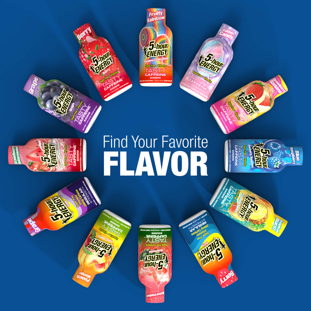 24 Pack 5-hour ENERGY Extra Strength Shots, Blue Raspberry Flavor Flavor, 1.93 Fl Oz