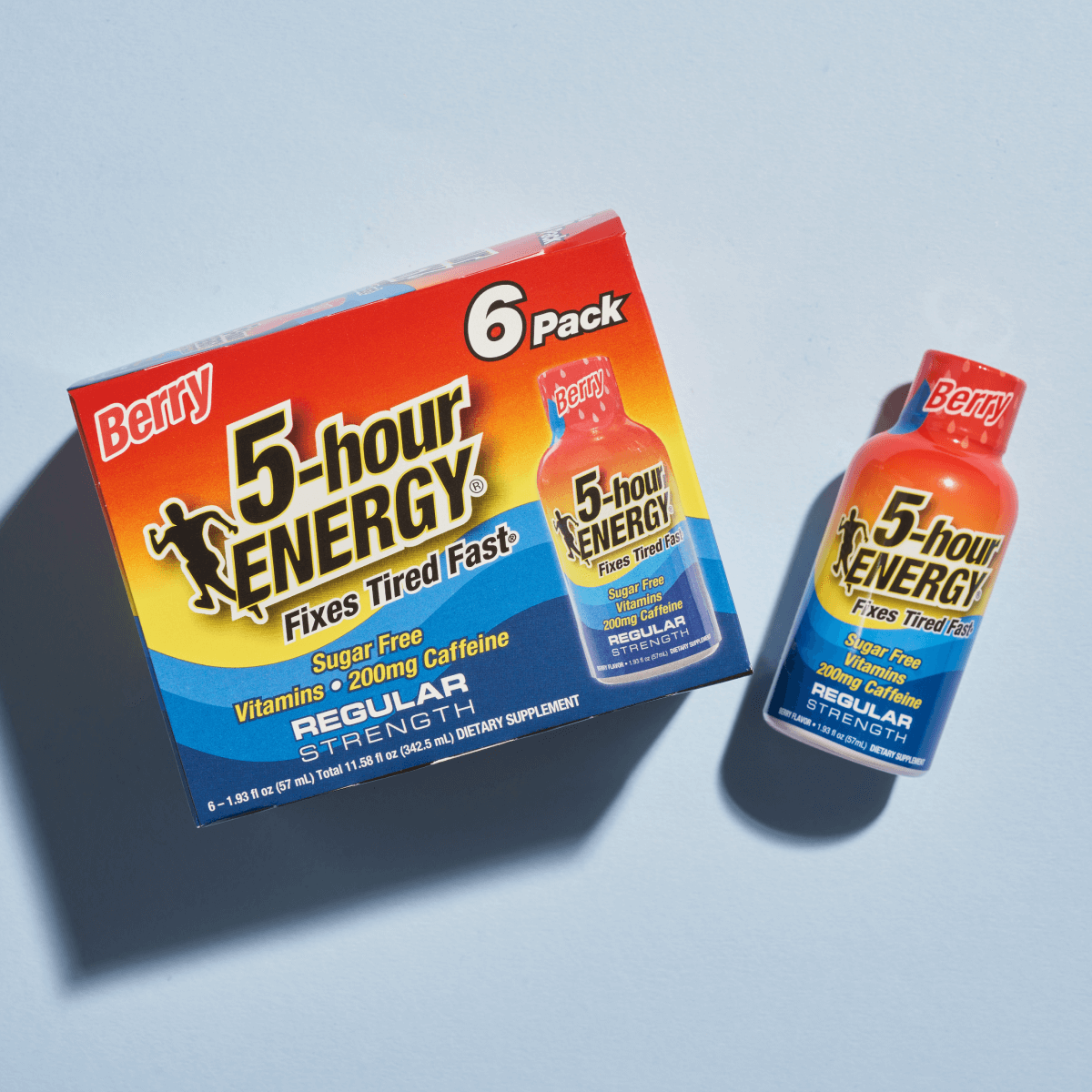 Berry Flavor Regular Strength 5-hour ENERGY Shots – 5-hour Energy