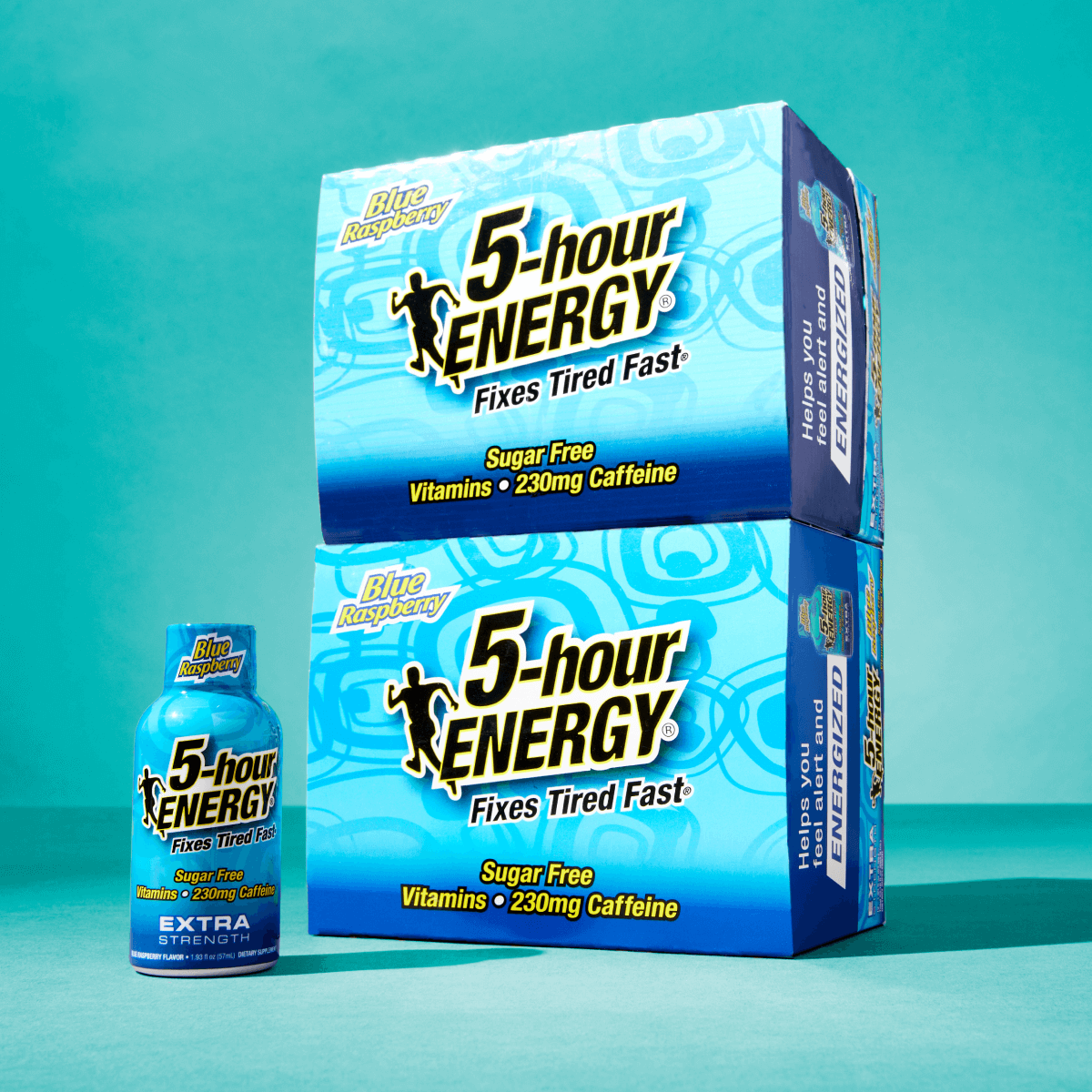 Fusion Energy Blue Raspberry Blue Raspberry Flavor Extra Strength 5-hour ENERGY Shots – 5-hour Energy
