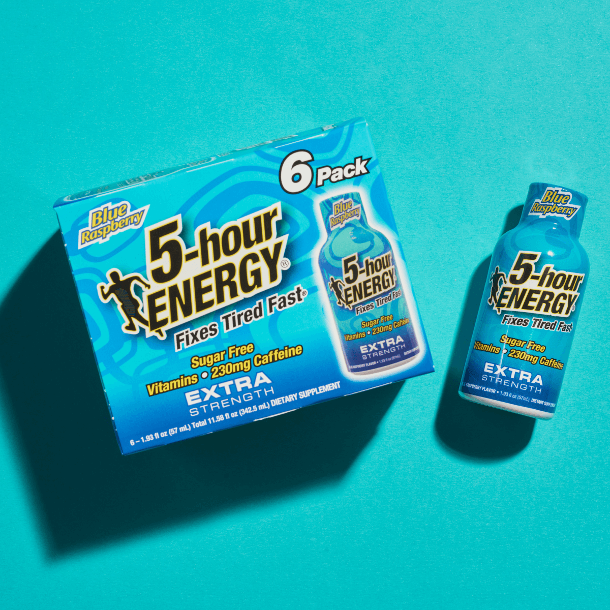 Blue Raspberry Flavor Extra Strength 5-hour ENERGY Shots – 5-hour Energy