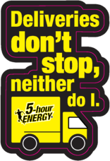 5-hour Energy Delivery Sticker