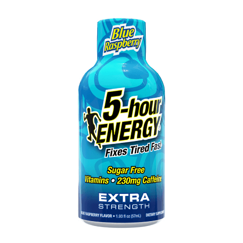 6-Pack Blue Raspberry Flavor Extra Strength 5-hour ENERGY Shots 6-Pack Blue Raspberry Flavor Extra Strength 5-hour ENERGY Shots