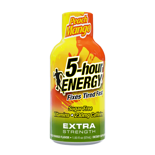 Peach Mango Flavor Extra Strength 5-hour ENERGY Shots