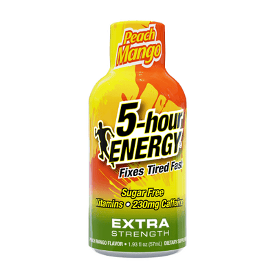 12-Pack Peach Mango Flavor Extra Strength 5-hour ENERGY Shots