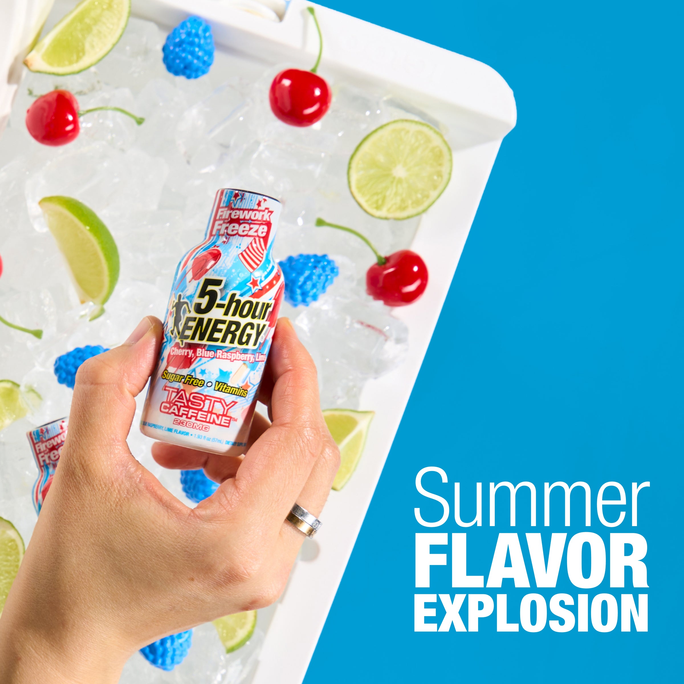 5-hour ENERGY Extra Strength Shots, Firework Freeze Flavor, 1.93 Fl Oz, 24 Pack