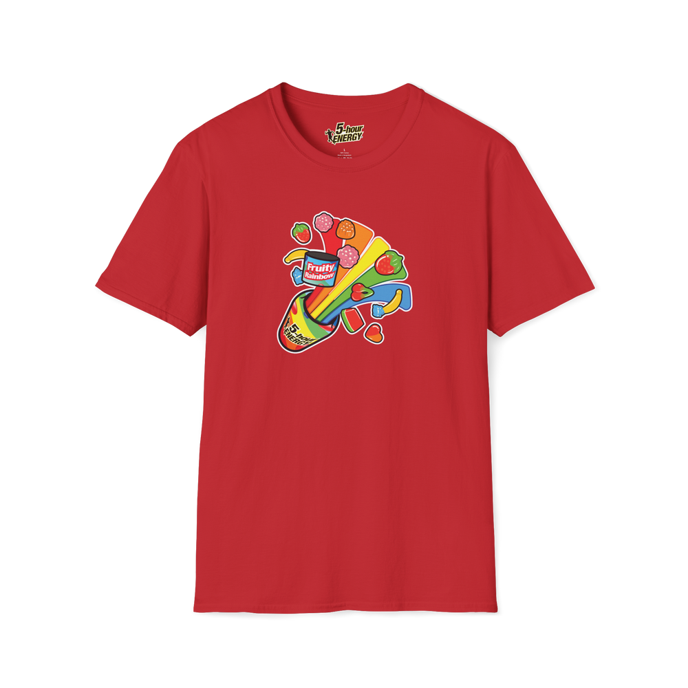 Fruity Rainbow Explosion Tshirt - Red