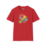 Fruity Rainbow Explosion Tshirt - Red
