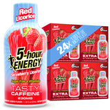5-hour ENERGY Extra Strength Shots, Red Licorice Flavor, 1.93 Fl Oz, 24 Pack