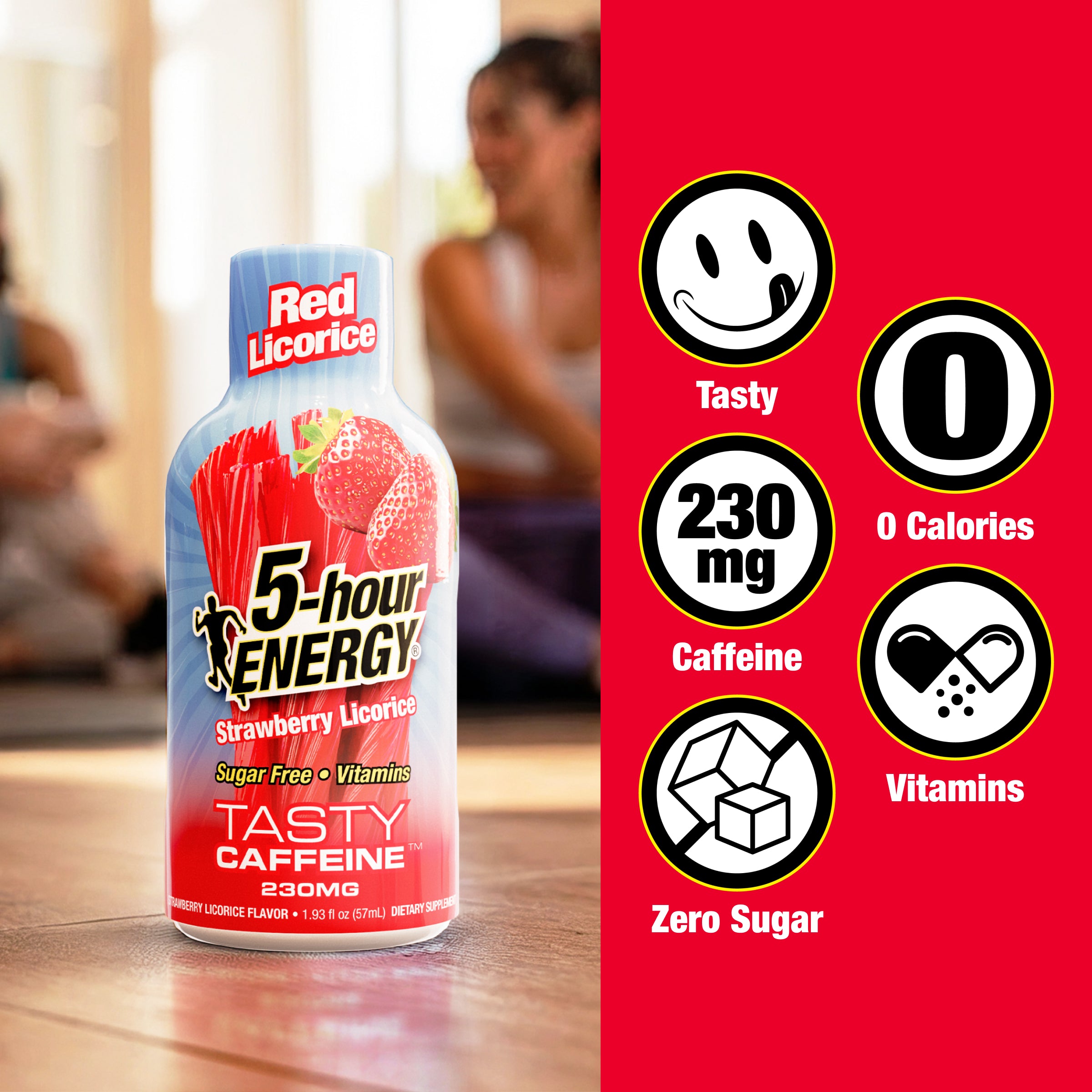 5-hour ENERGY Extra Strength Shots, Red Licorice Flavor, 1.93 Fl Oz, 24 Pack