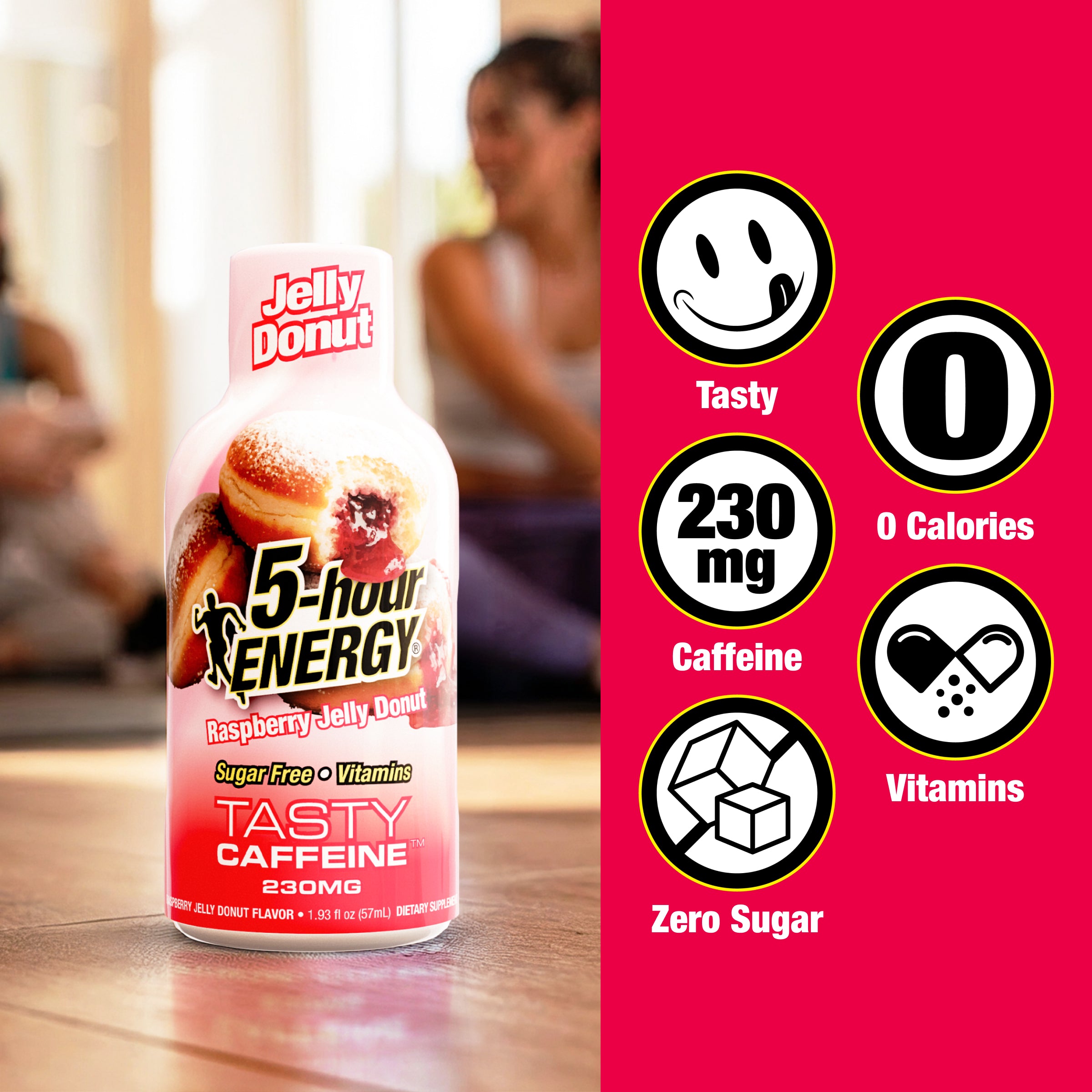 5-hour ENERGY Extra Strength Shots, Jelly Donut Flavor, 1.93 Fl Oz, 12 Pack