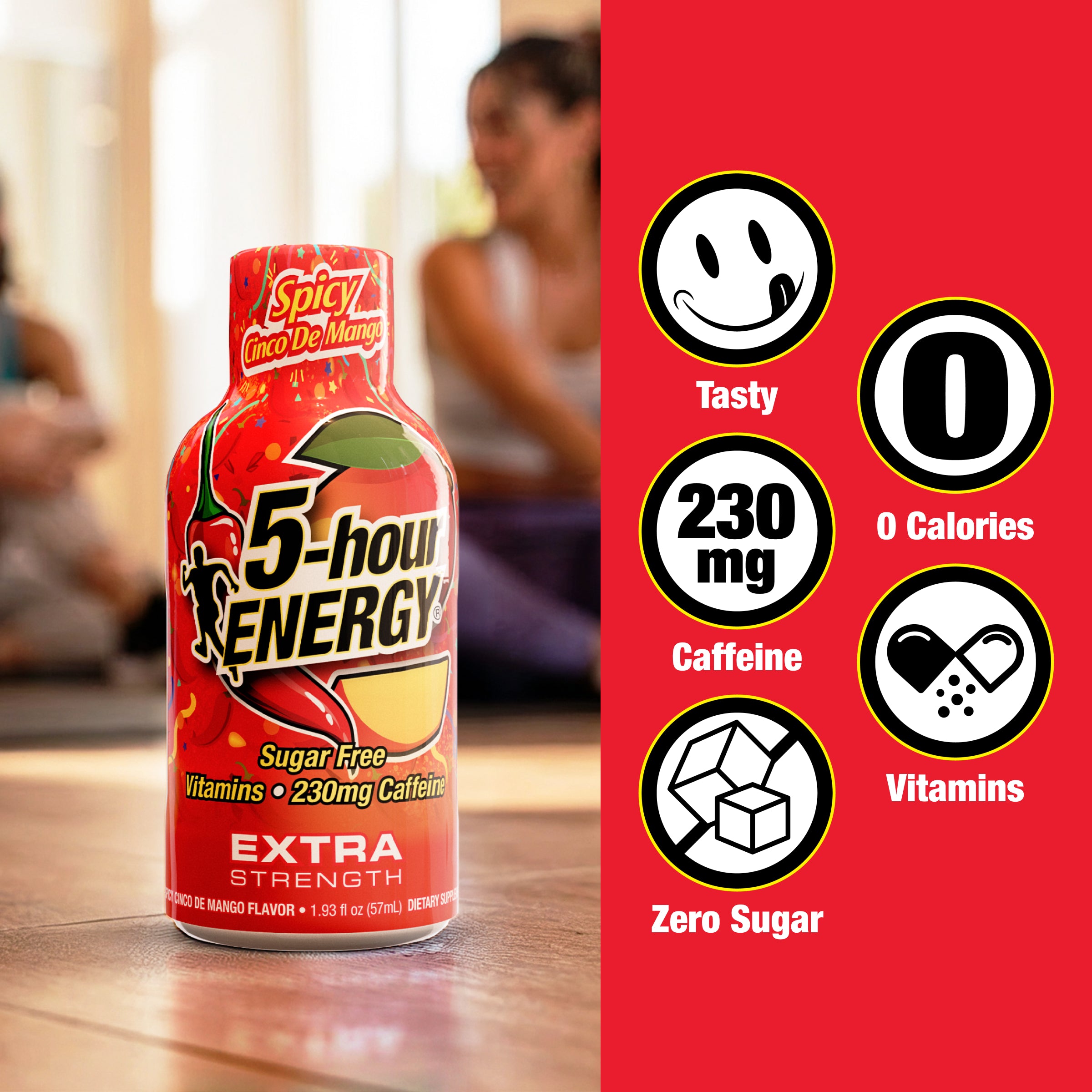Spicy Cinco De Mango Extra Strength 5-hour ENERGY Shots – 5-hour