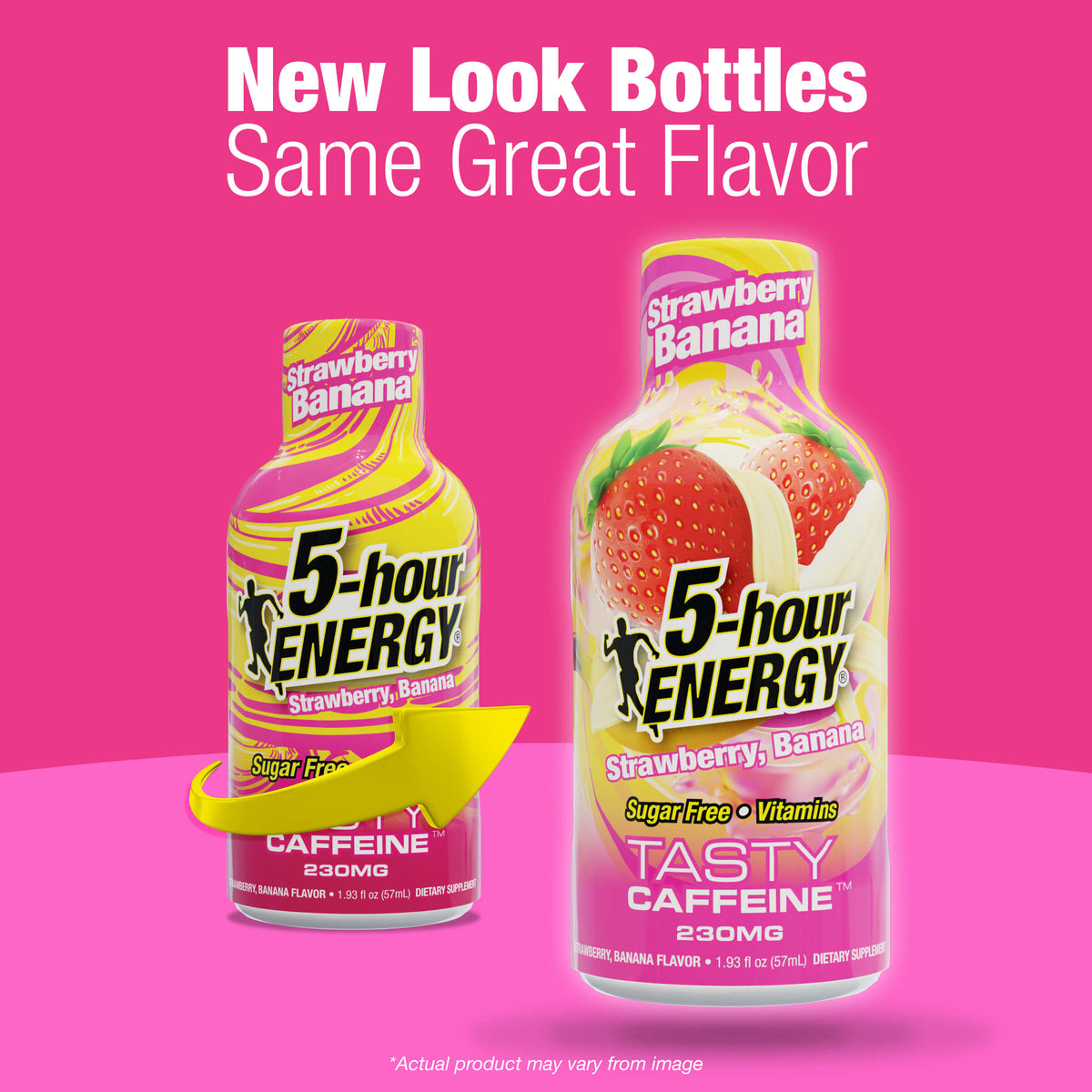 24 Pack 5-hour ENERGY Extra Strength Shots, Strawberry Banana Flavor Flavor, 1.93 Fl Oz