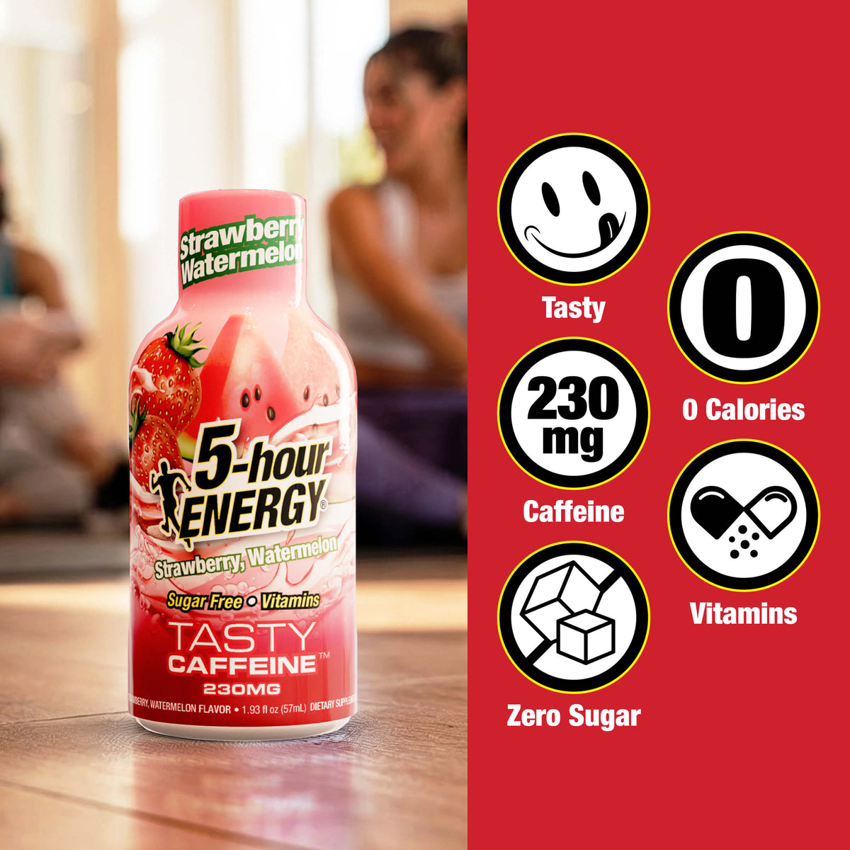 24 Pack 5-hour ENERGY Extra Strength Shots, Strawberry Watermelon Flavor Flavor, 1.93 Fl Oz