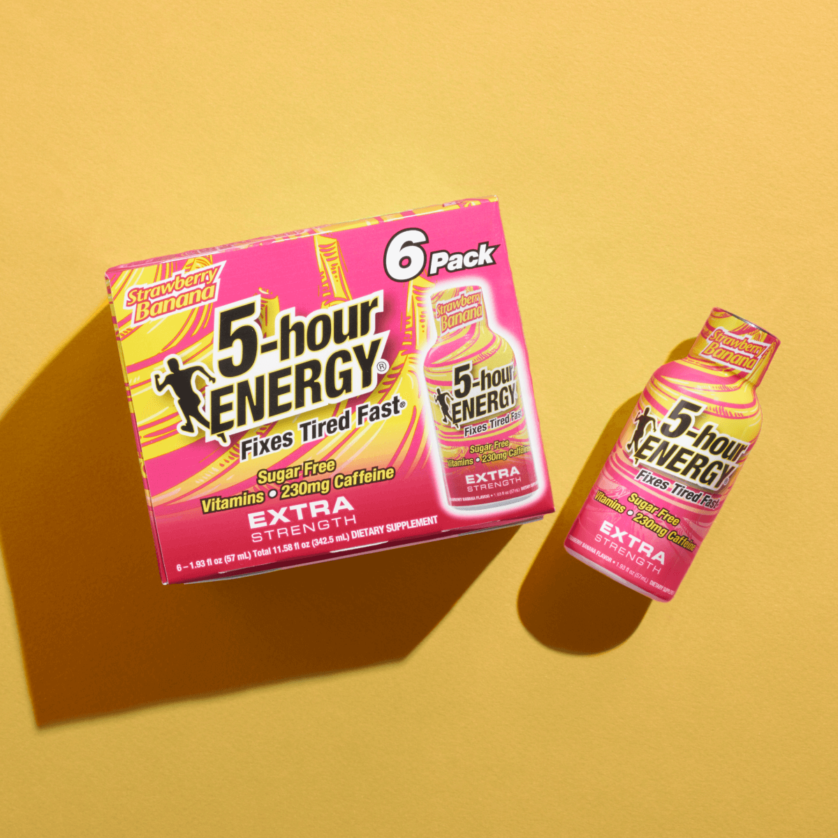 Strawberry Banana Flavor Extra Strength 5-hour ENERGY Shots