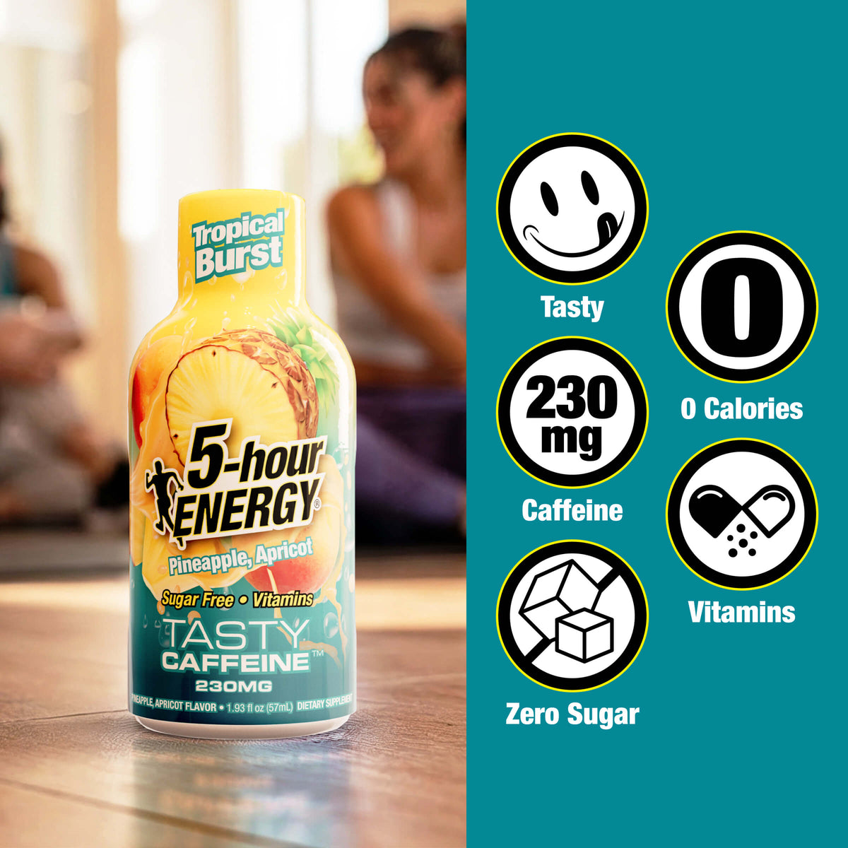 24 Pack 5-hour ENERGY Extra Strength Shots, Tropical Burst Flavor Flavor, 1.93 Fl Oz