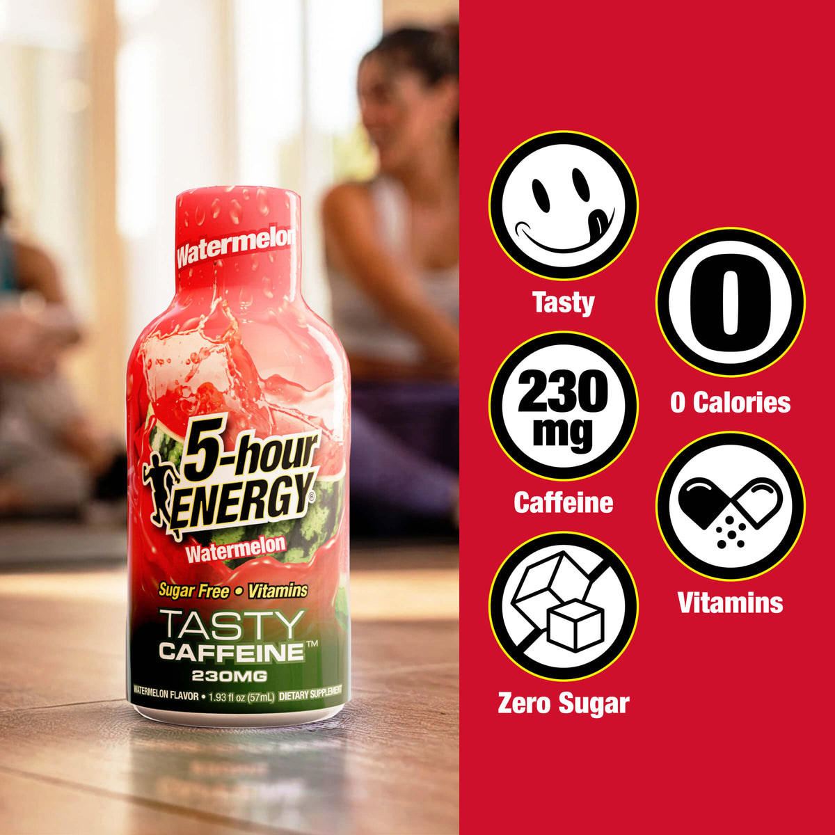 24 Pack 5-hour ENERGY Extra Strength Shots, Watermelon Flavor Flavor, 1.93 Fl Oz