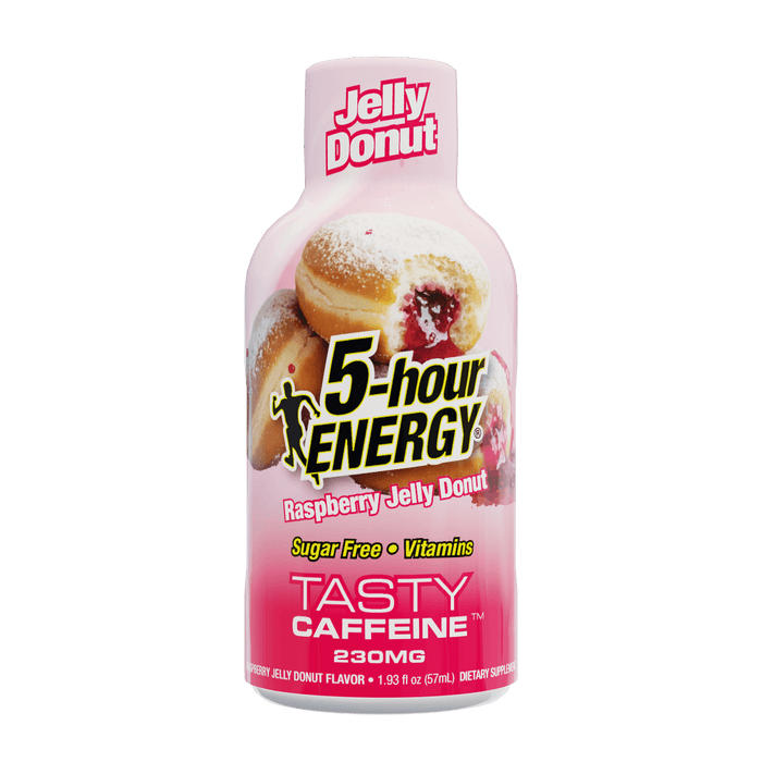 5-hour ENERGY Jelly Donut bottle on a white background
