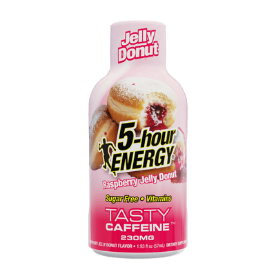 Raspberry Jelly Donut Flavor Extra Strength 5 hour ENERGY Shots
