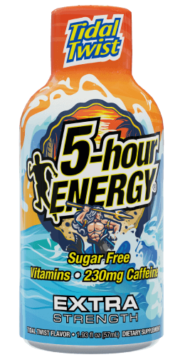 5-hour ENERGY individual bottle of Extra Strength Tidal Twist
