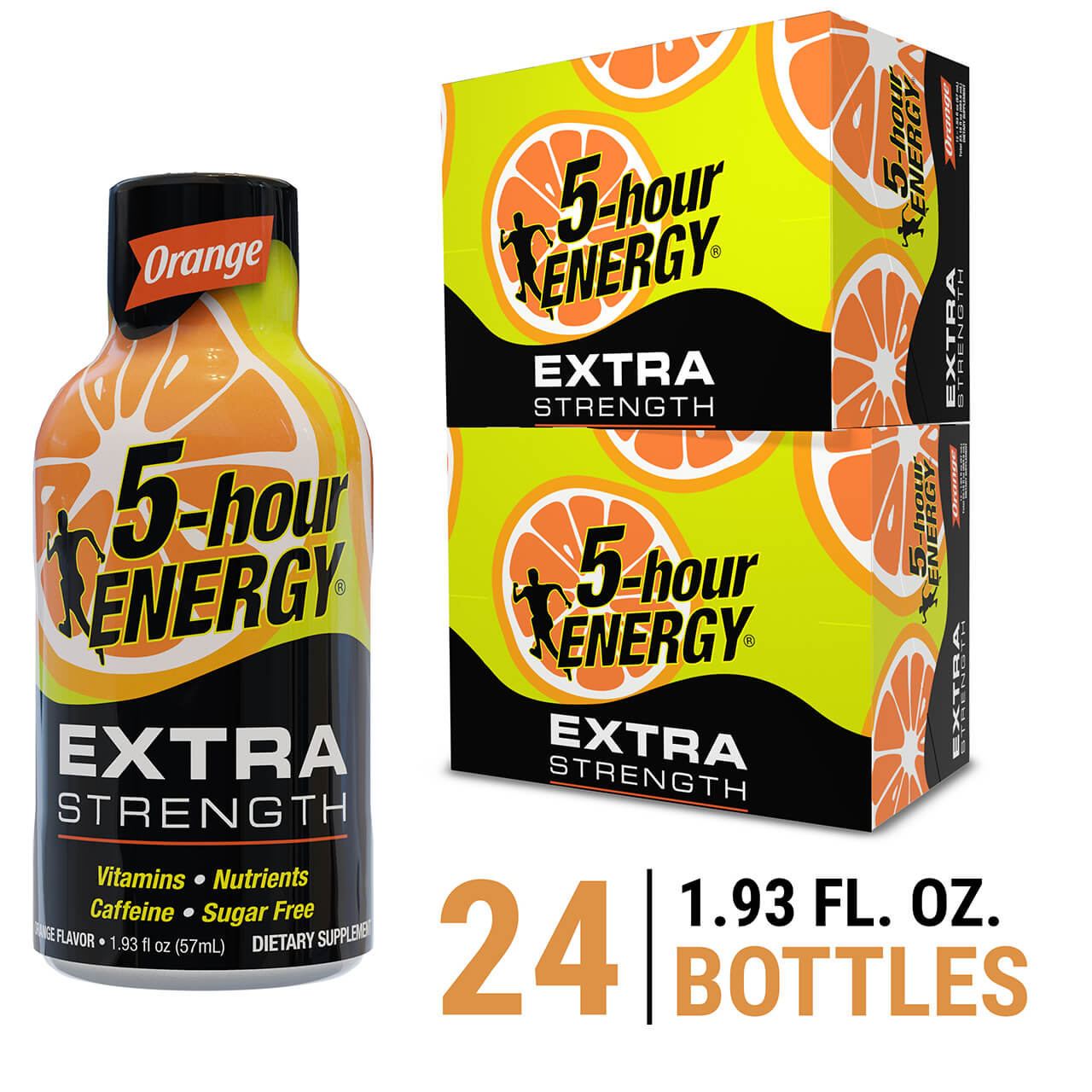 Orange Flavor Extra Strength 5 Hour Energy Shots 5 Hour Energy