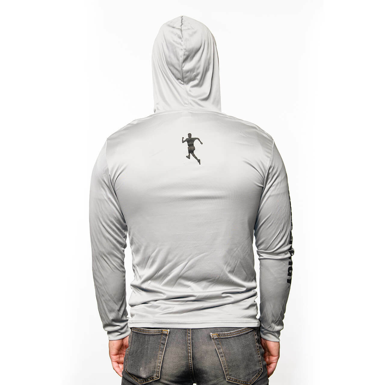 Grey hooded t shirt best sale