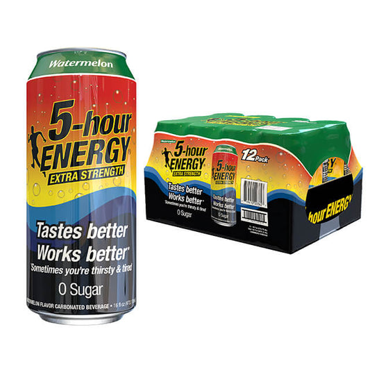 Watermelon Flavor Extra Strength 5-hour ENERGY Drink 12-pack