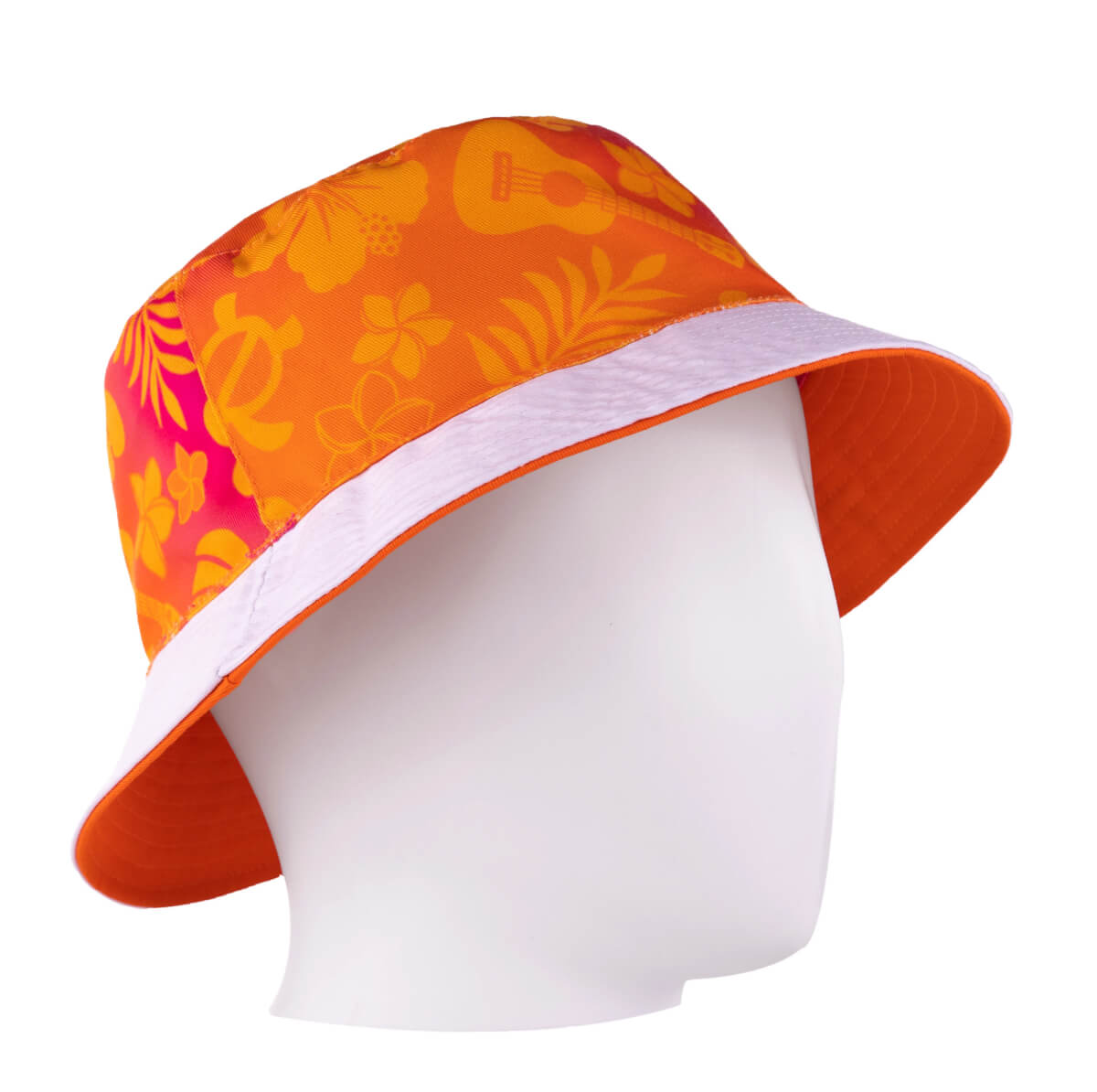 Hawaiian Breeze Bucket Hat with Running Man Logo - Reversible