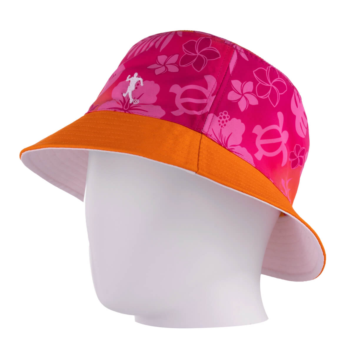 Hawaiian Breeze Bucket Hat with Running Man Logo - Reversible