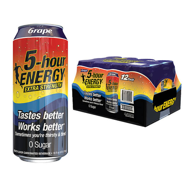 Grape Flavor Extra Strength 5-hour ENERGY Drink 12-pack – 5-hour Energy