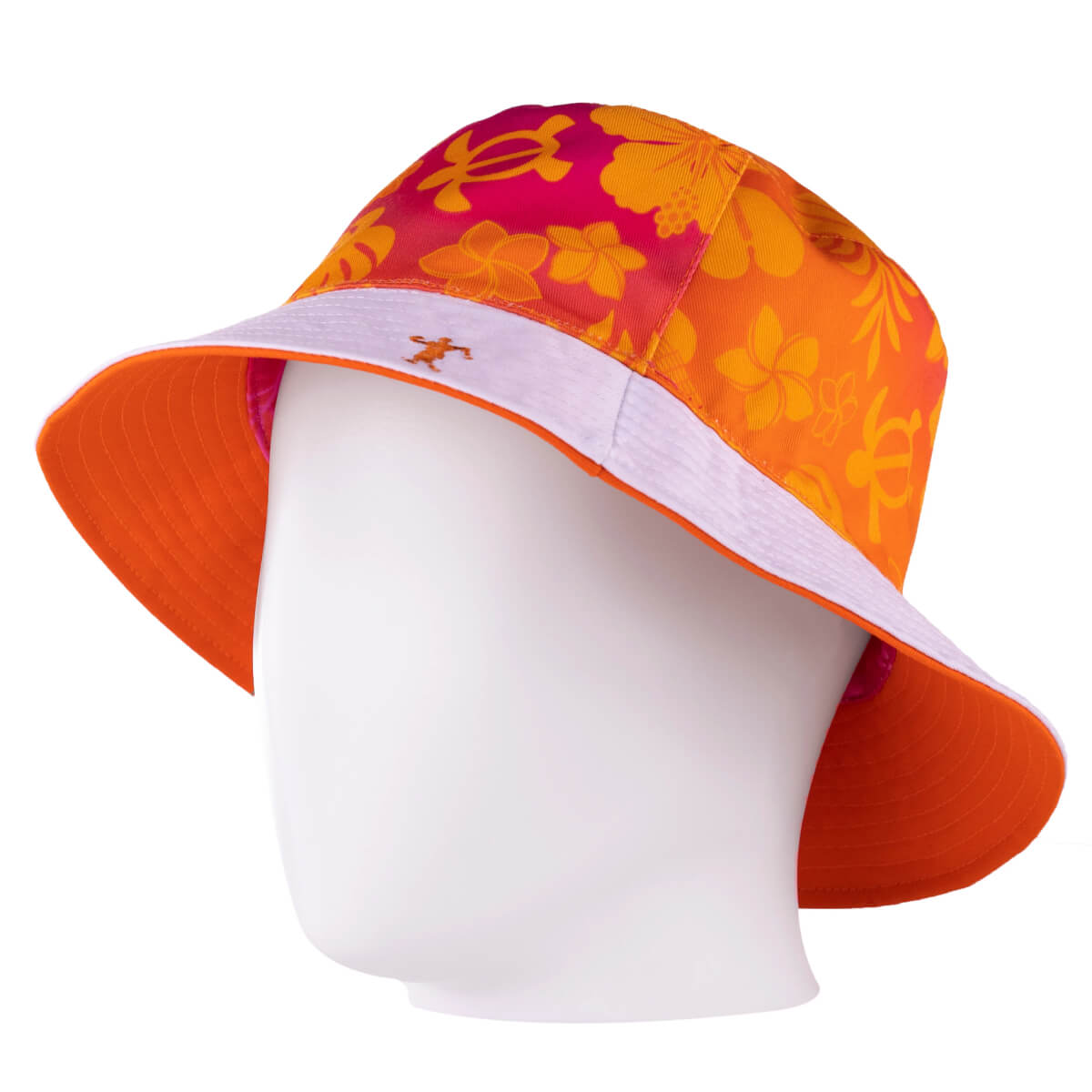 Hawaiian Breeze Bucket Hat with Running Man Logo - Reversible