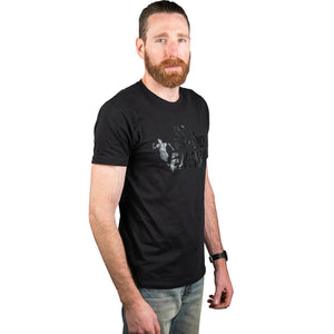 Black 5-hour ENERGY T-shirt with Black Logo
