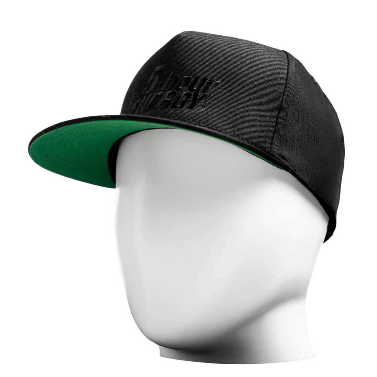 Baseball Cap with Black Logo